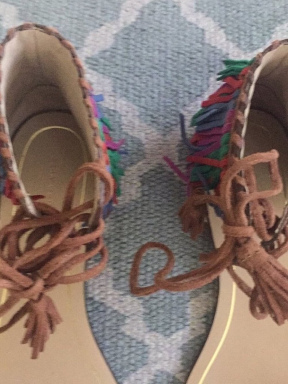 NIB Zara Multicolored Sandals Size 37 - Picture 4 of 11